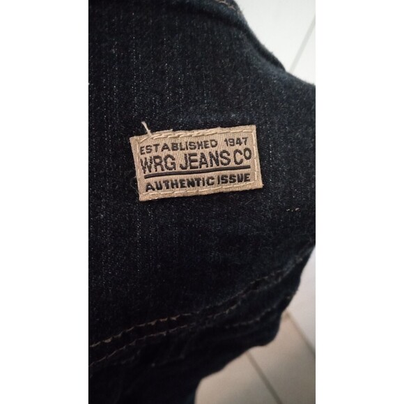 Wrangler Dark wash full length overalls - Picture 3 of 4